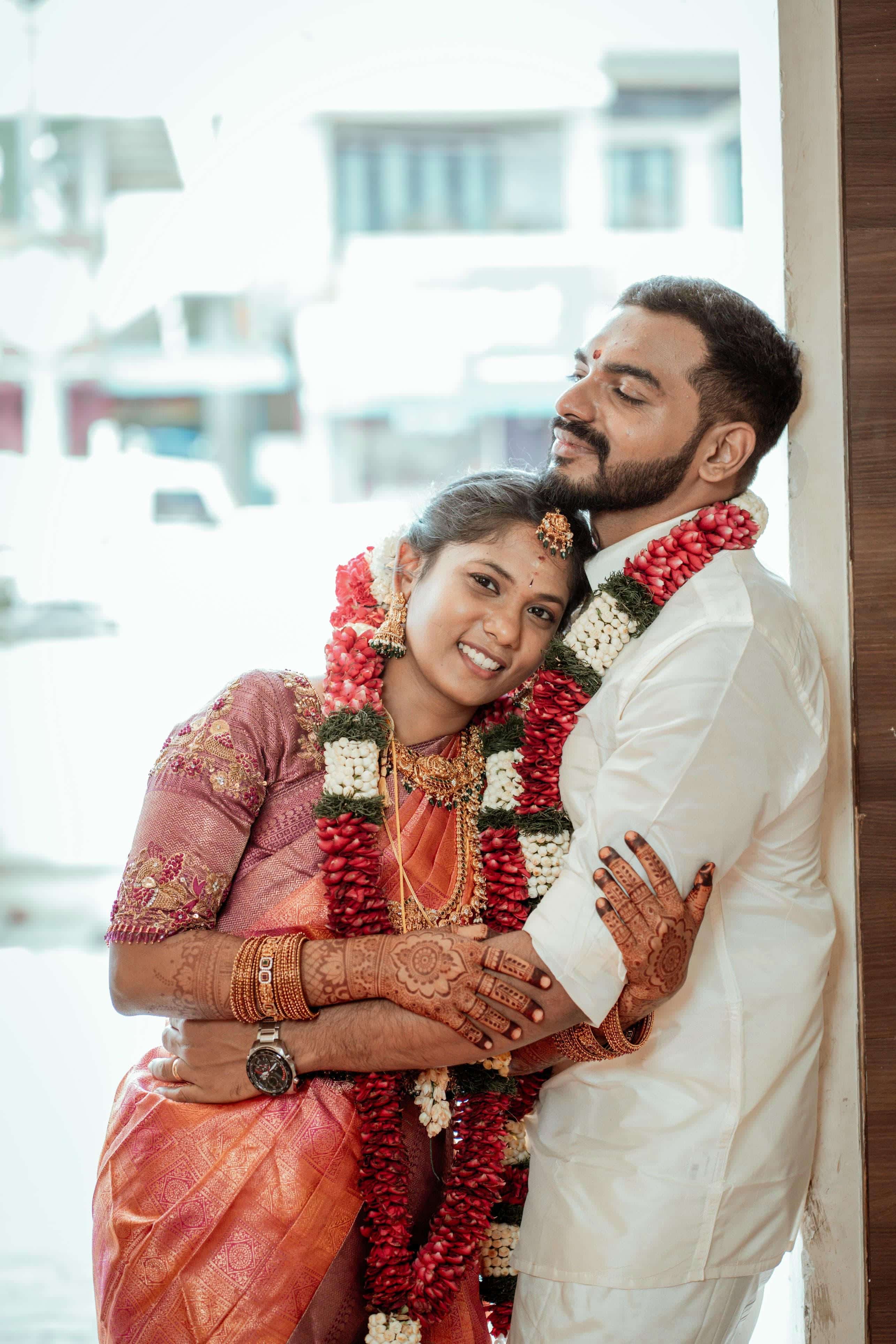 Newlyweds sharing quite romantic time together