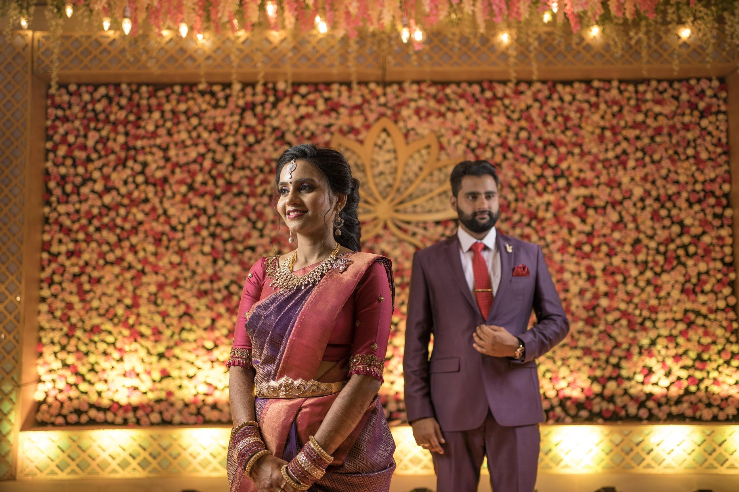 Candid bride and groom emotional moment