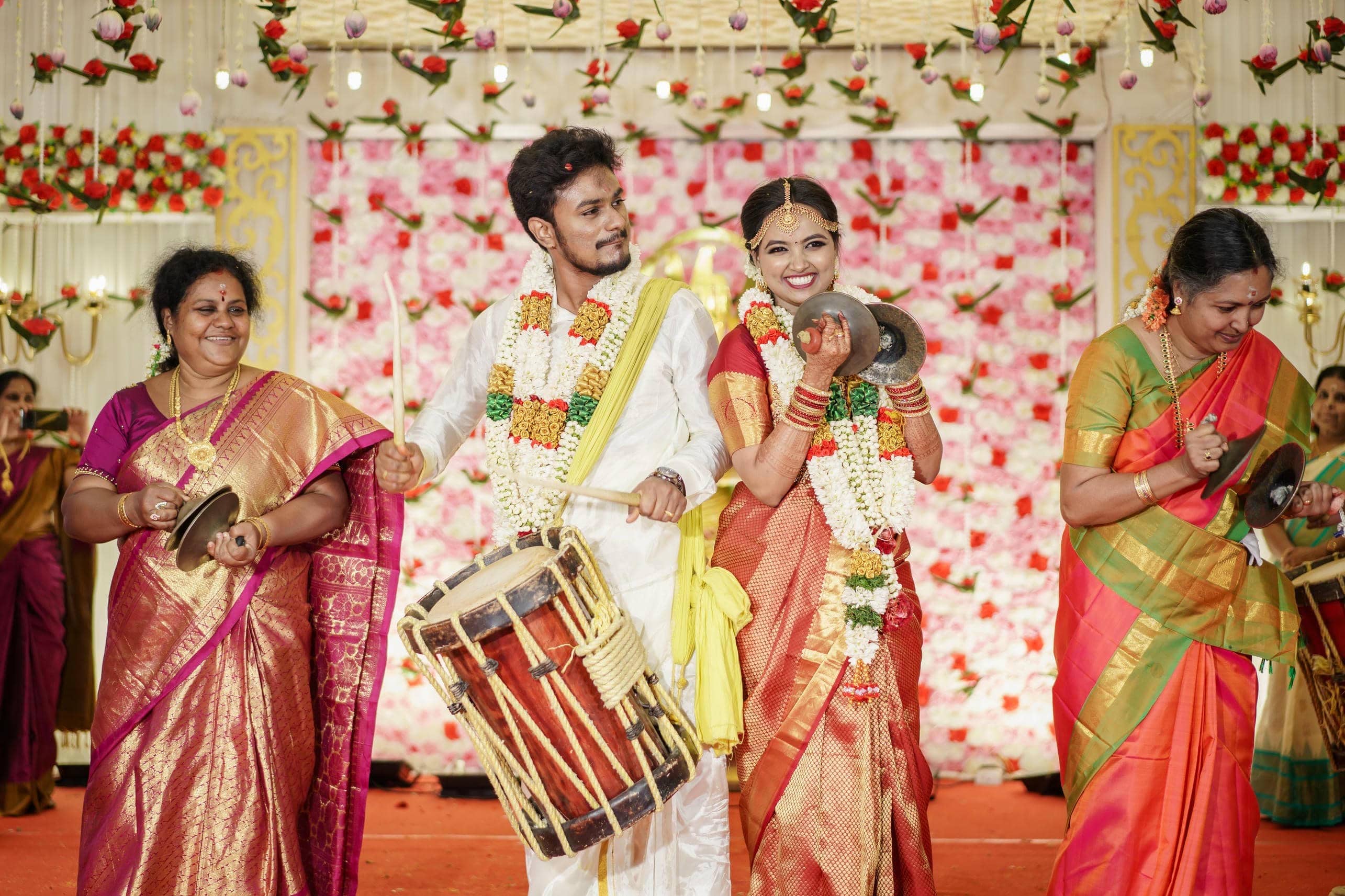 Candid wedding photography capturing joyful couple moment