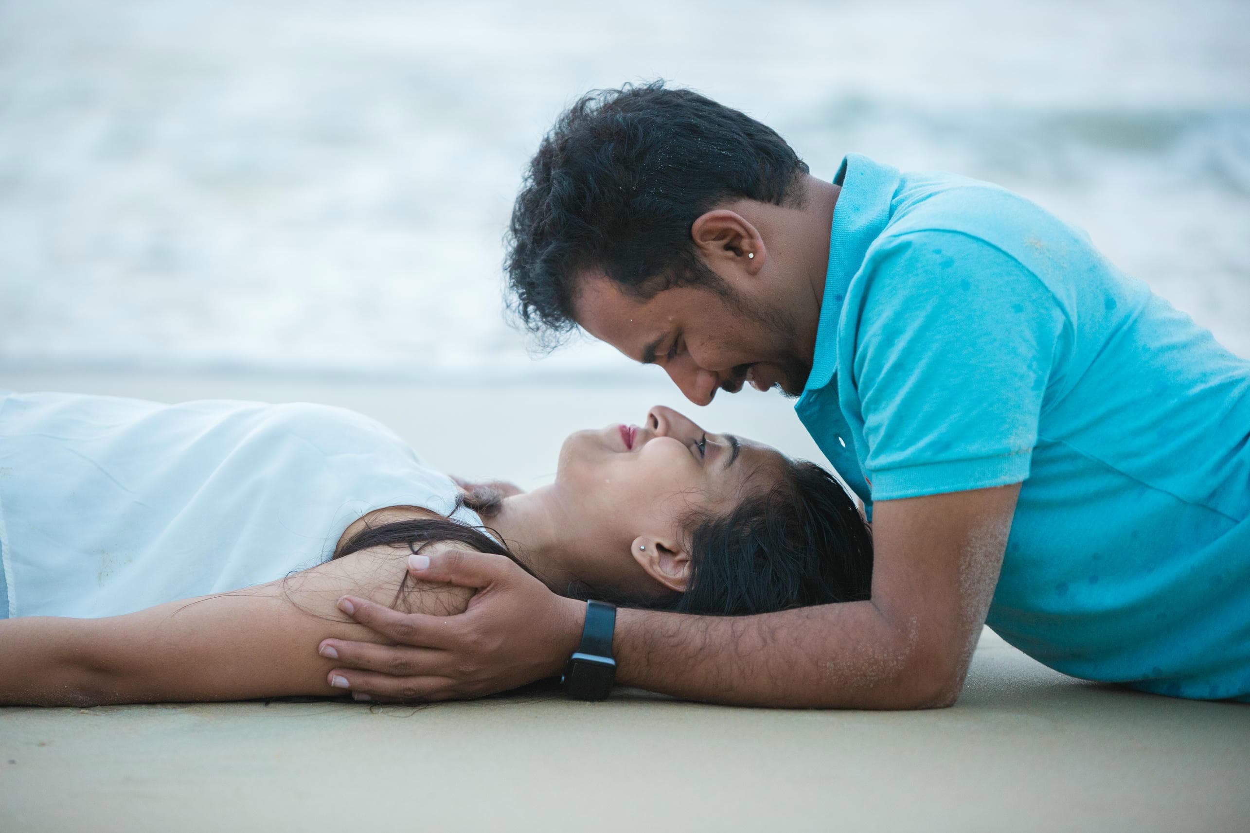Cinematic beachside photography moment