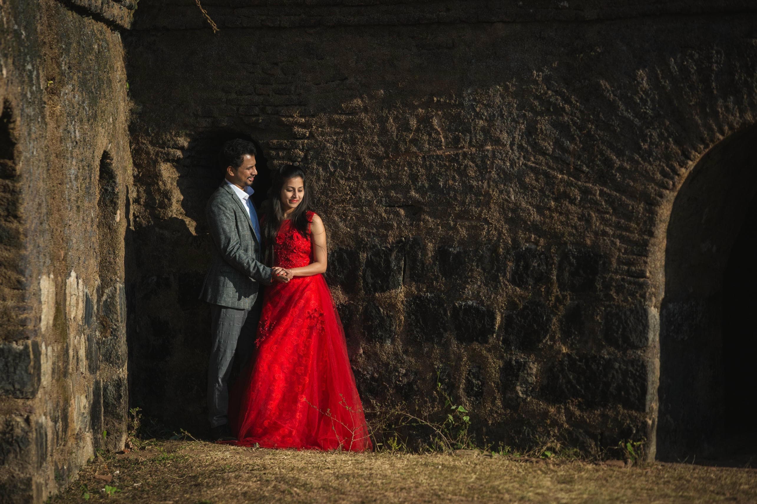 Night sky couple portrait