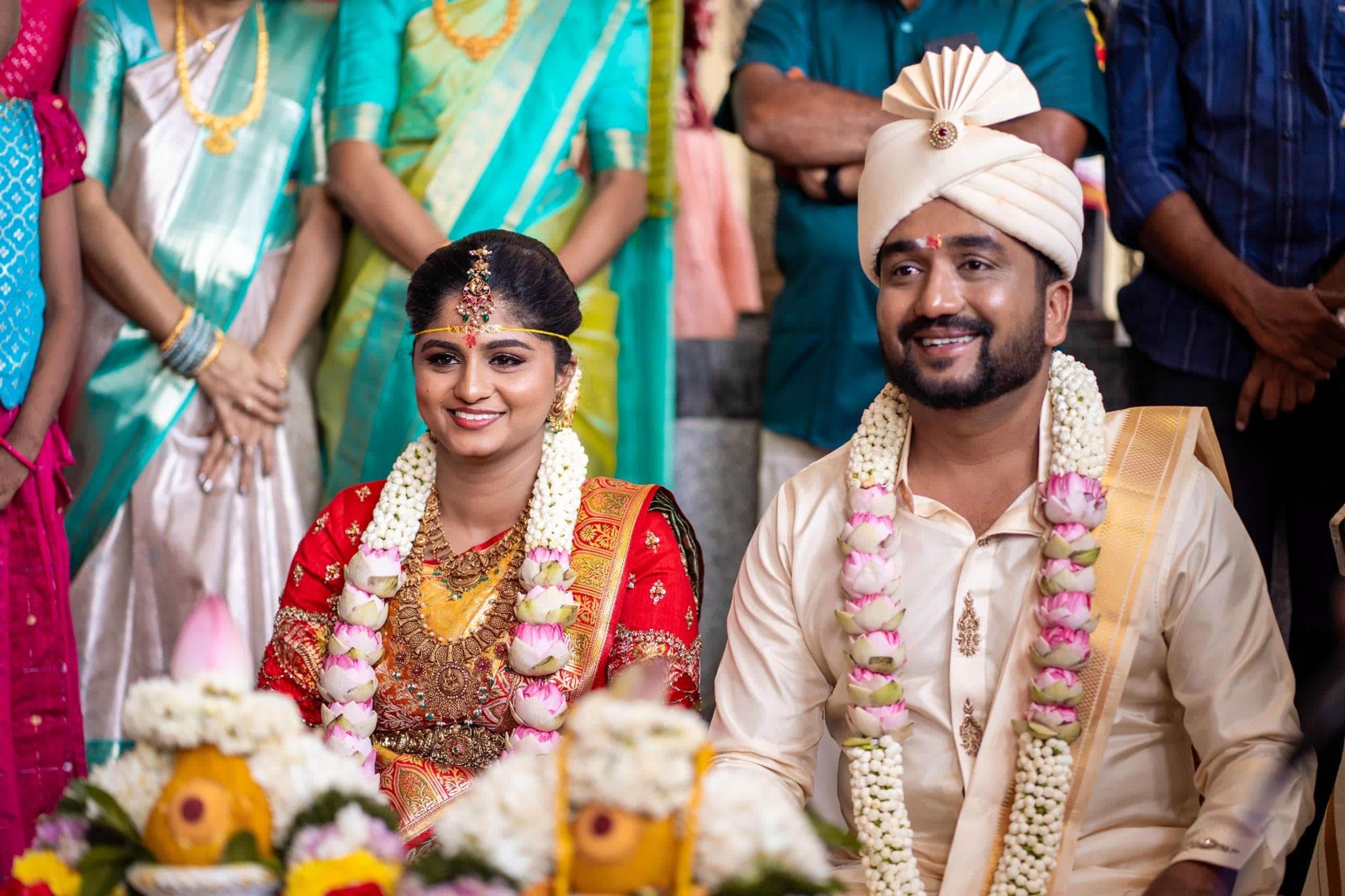 Wedding Moments of the bride and groom